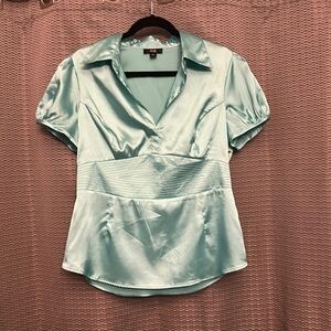 AGB Shiny Collared Blouse
